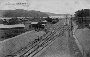 1935年（昭和10年）川尻停車場付近